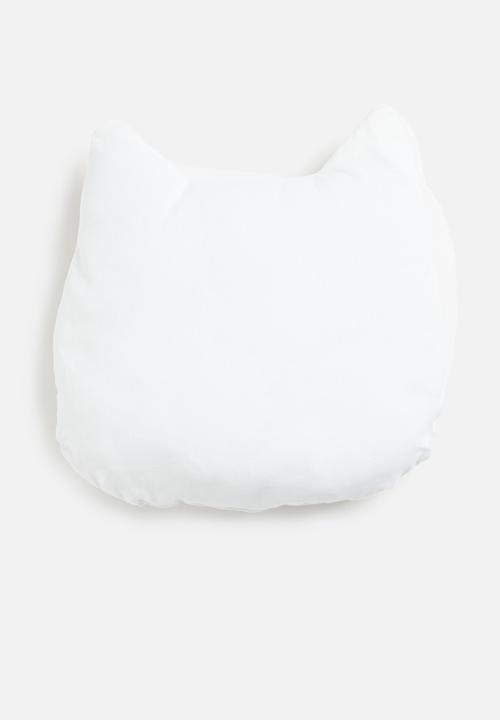 H&S - Cat shape cushion - snowball