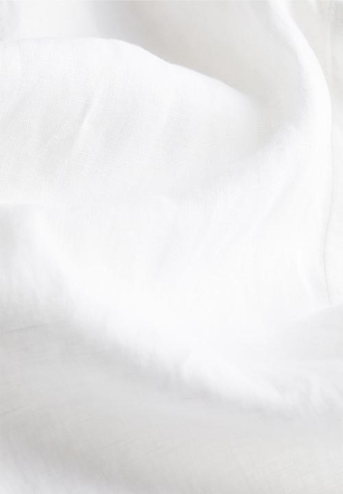 H&M - Linen joggers - white