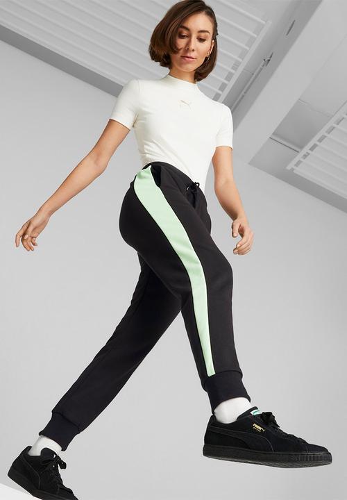 PUMA - Iconic t7 track pants tr cl - puma black / light mint