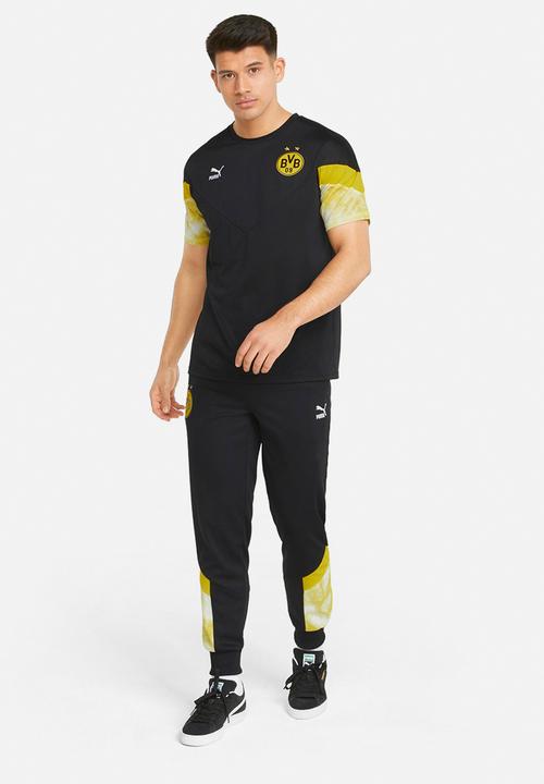 PUMA - Bvb iconic mcs tee - puma black-cyber yellow