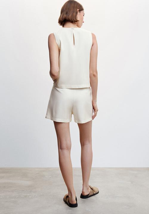 MANGO - Shorts ticket-h - off white