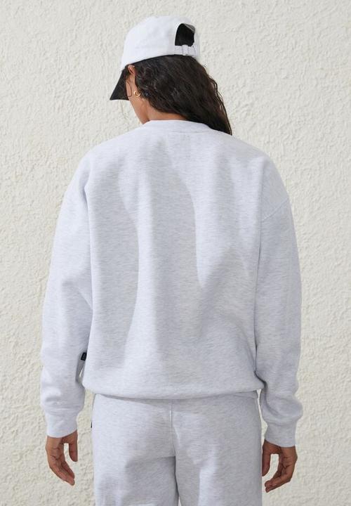 Cotton On - Plush essential crew jumper - cloudy grey marle