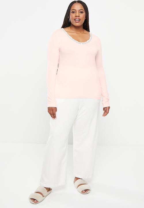 DORINA - Plus pampas top - pink