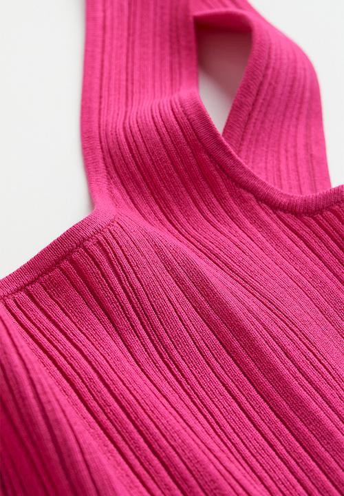 H&M - Cropped top - cerise 