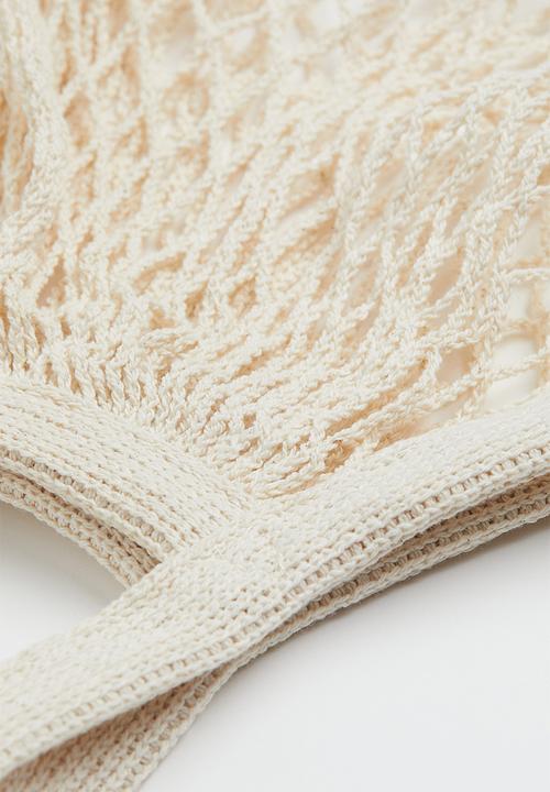 H&M - Cotton string bag - cream