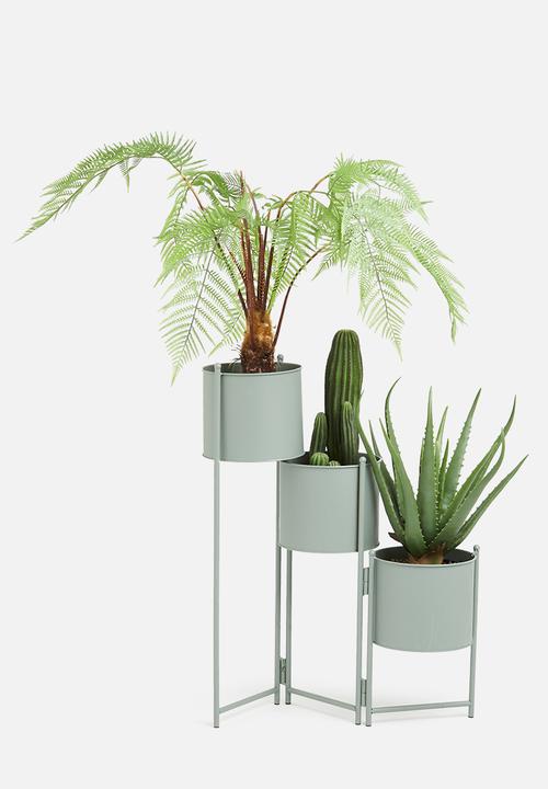 H&S - Ola planter set - grey