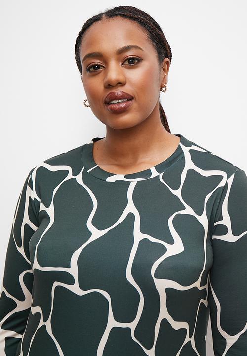 edit Plus - Printed easy tee - giraffe