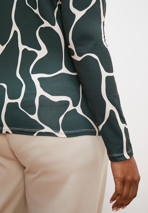 edit Plus - Printed easy tee - giraffe