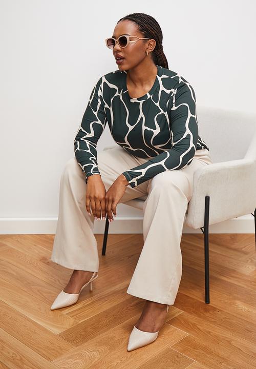 edit Plus - Printed easy tee - giraffe