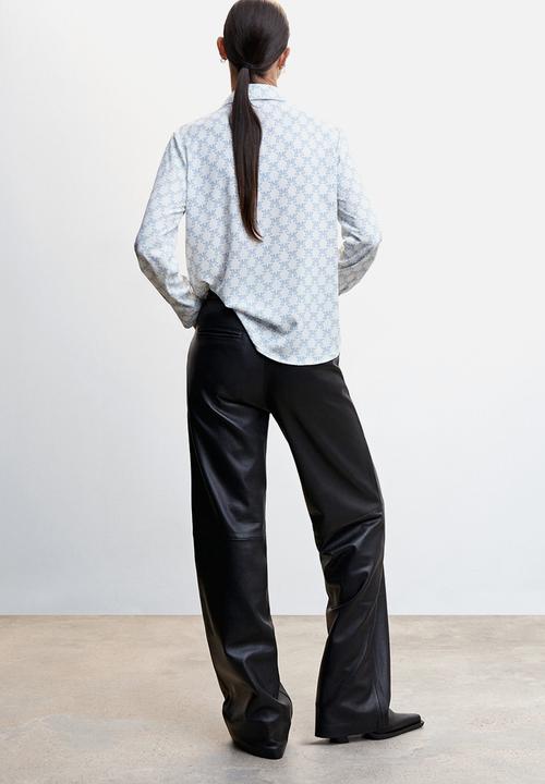 MANGO - Shirt basic - light pastel blue