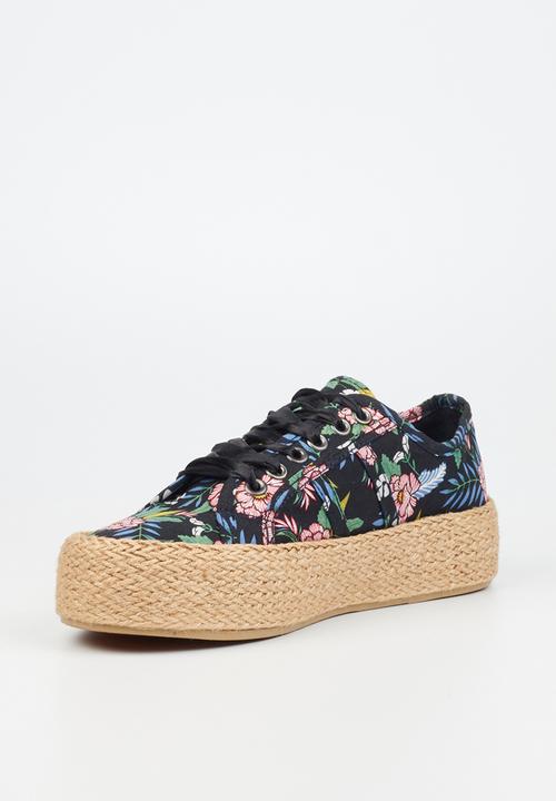 Miss Black - Quebec 11 espadrille sneaker - black