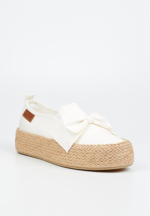 Miss Black - Quebec 9 espadrille slip-on - white