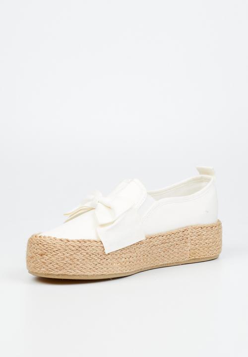 Miss Black - Quebec 9 espadrille slip-on - white