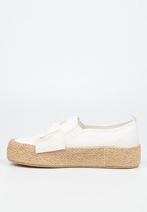 Miss Black - Quebec 9 espadrille slip-on - white