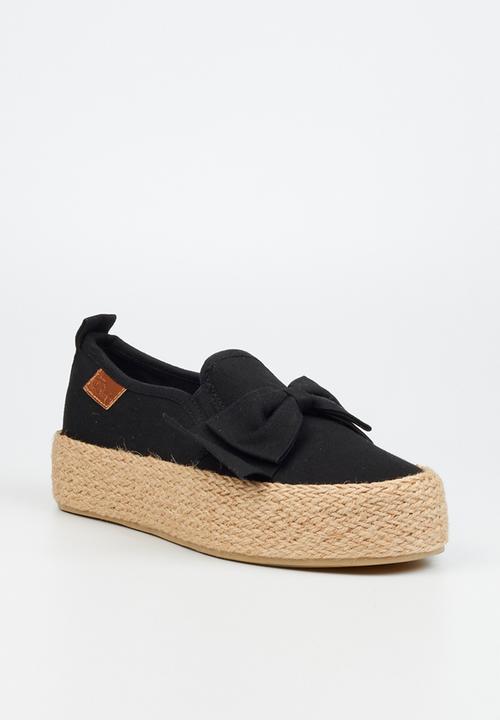 Miss Black - Quebec 9 espadrille slip-on - black
