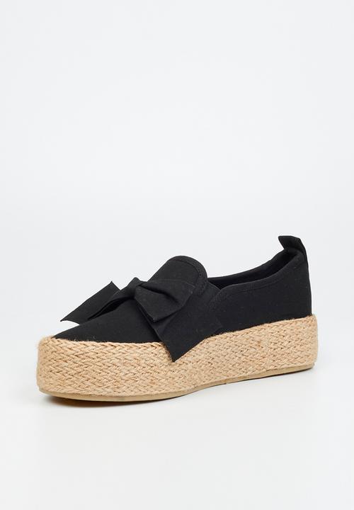 Miss Black - Quebec 9 espadrille slip-on - black
