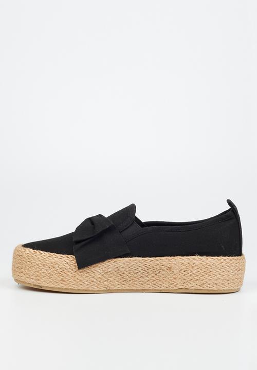 Miss Black - Quebec 9 espadrille slip-on - black