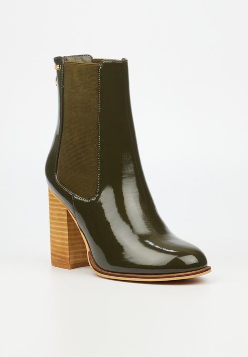 Miss Black - Mercer 1 ankle boot - olive