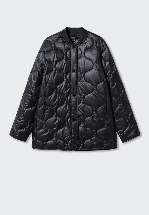 MANGO - Anorak onion - black