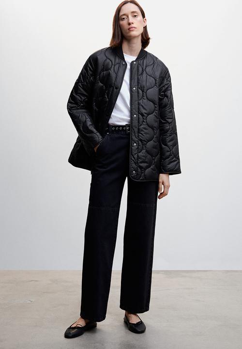 MANGO - Anorak onion - black