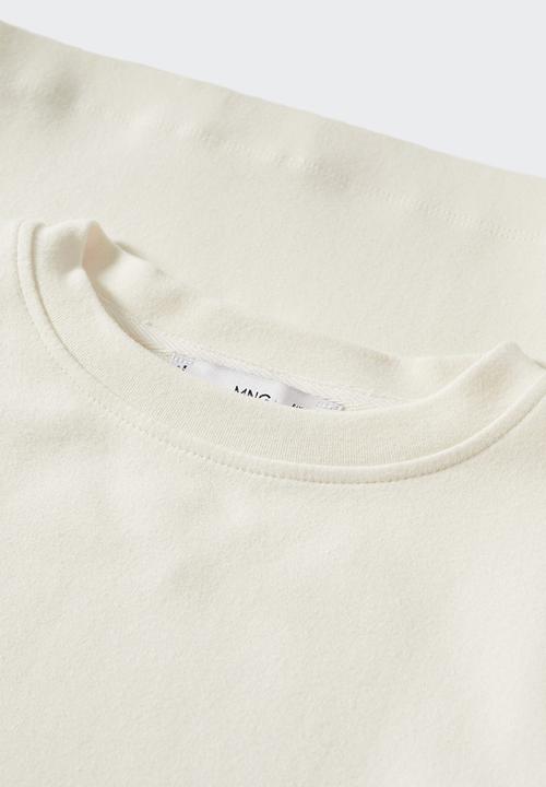 MANGO - T-shirt suave - natural