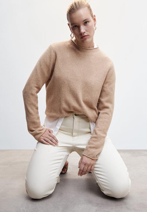 MANGO - Jeans sienna - natural