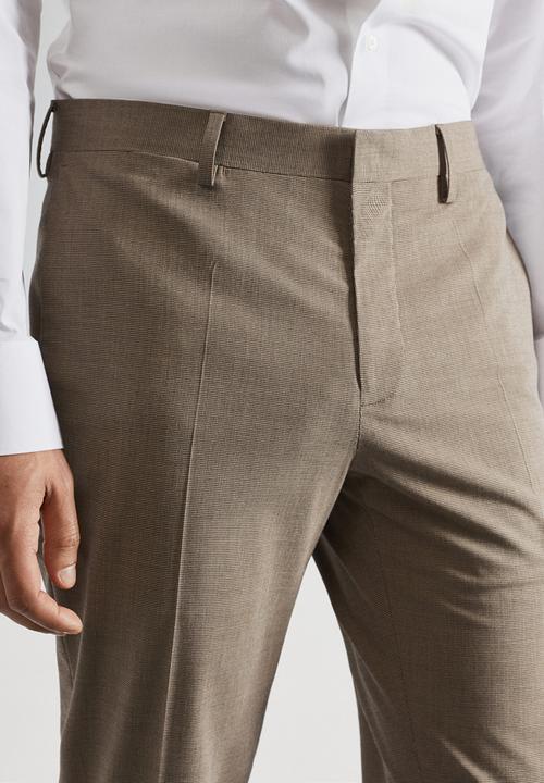 MANGO - Trousers paulo - beige