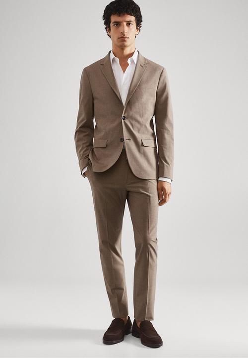 MANGO - Trousers paulo - beige