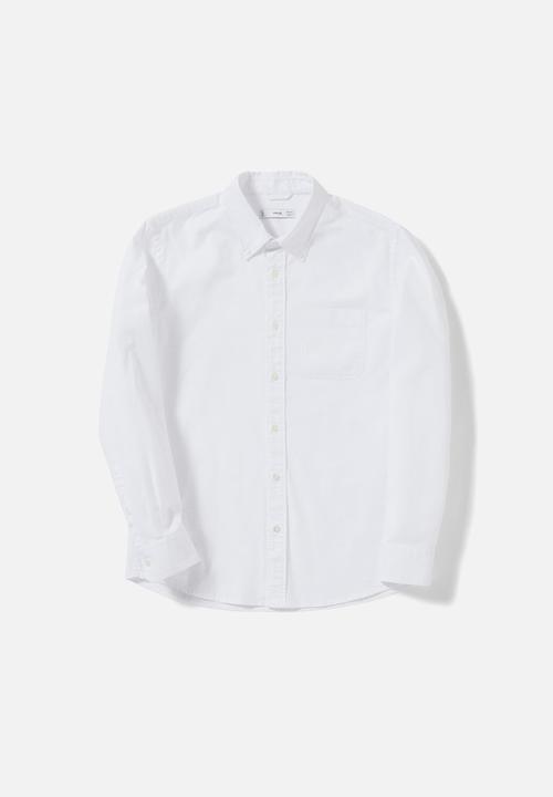 MANGO - Shirt oxford - white