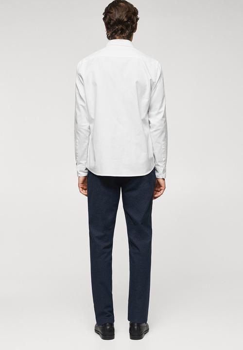 MANGO - Shirt oxford - white