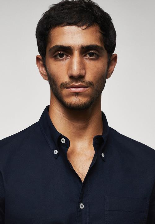 MANGO - Shirt oxford - navy