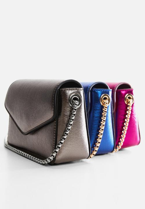 MANGO - Bag juanita - silver 