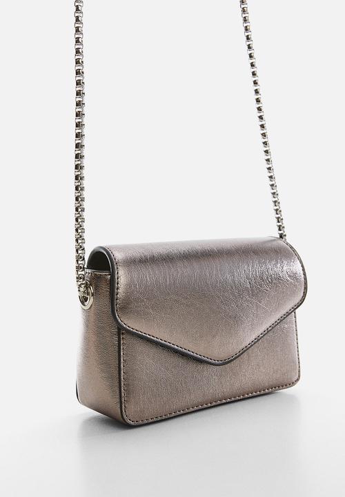 MANGO - Bag juanita - silver 