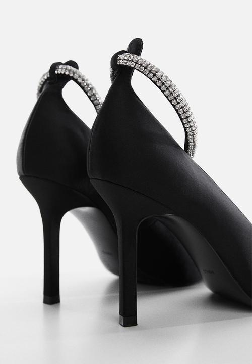 MANGO - Strass court heel - black