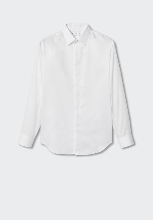 MANGO - Shirt boston - white