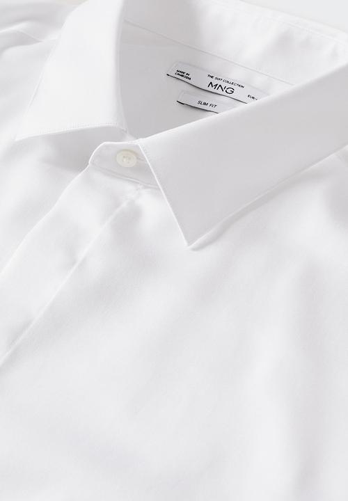MANGO - Shirt boston - white