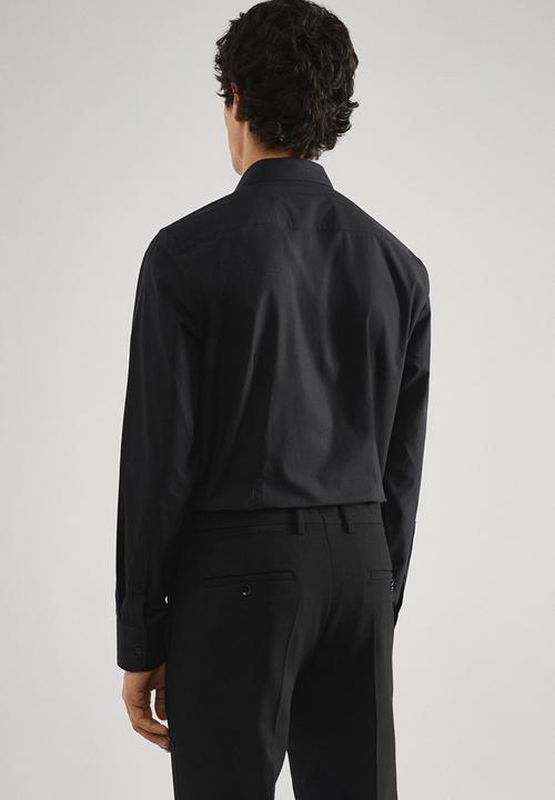 MANGO - Shirt emeritol - black