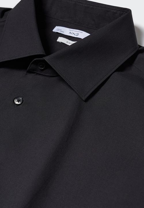 MANGO - Shirt emeritol - black