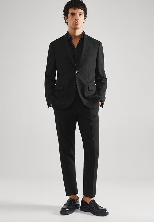 MANGO - Shirt emeritol - black
