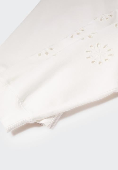 MANGO - Sweatshirt fiore-h - white