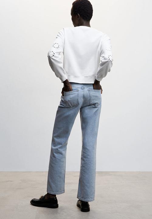 MANGO - Sweatshirt fiore-h - white