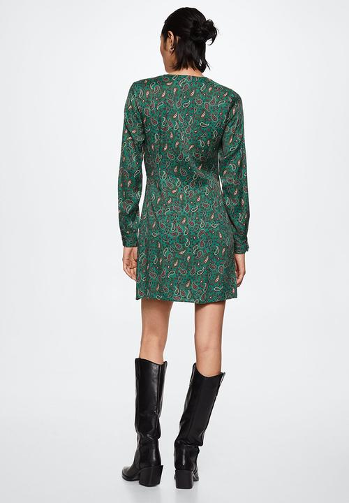 MANGO - Dress angel - green