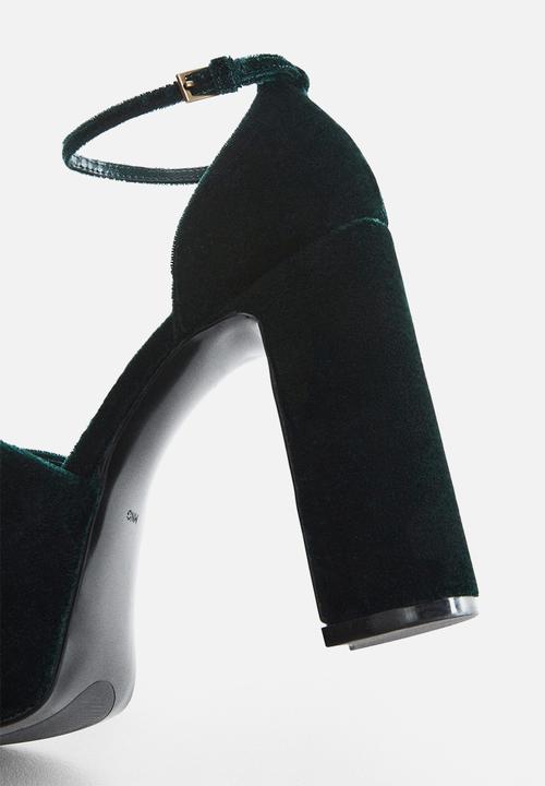 MANGO - Santa platform heel - green