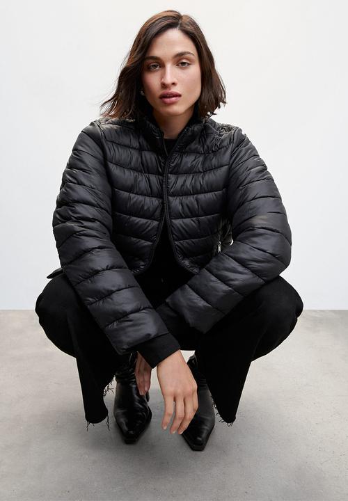 MANGO - Plus anorak blandi - black