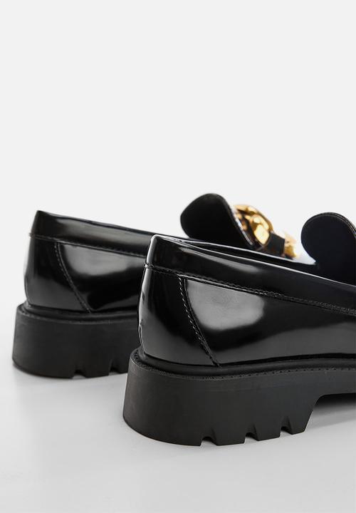 MANGO - Fau loafer - black