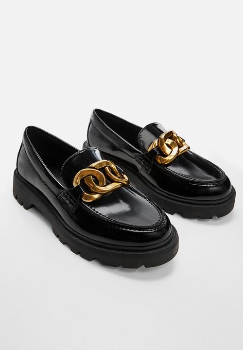 MANGO - Fau loafer - black