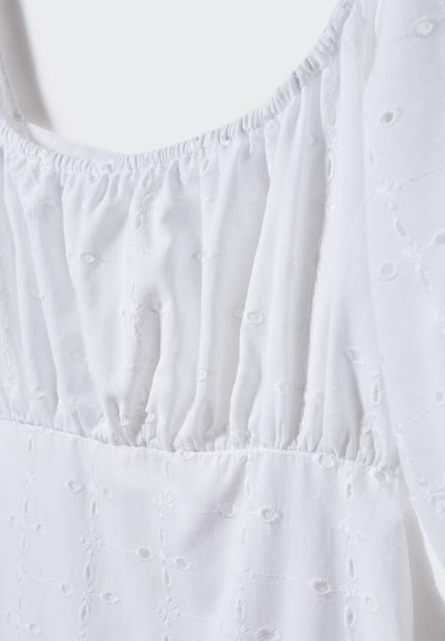 MANGO - Dress bordi-h - white