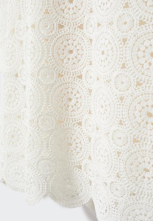 MANGO - Dress mouse-h - off white