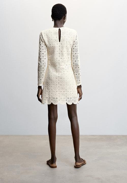 MANGO - Dress mouse-h - off white
