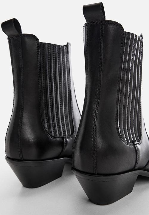 MANGO - Metal ankle boot - black